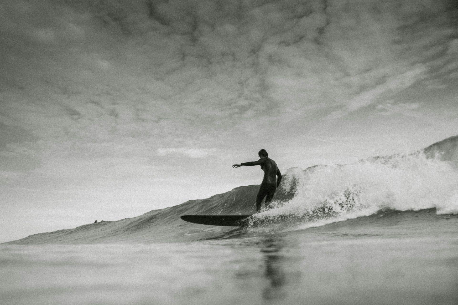 Surf en noir et blanc